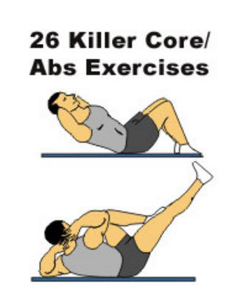 Product picture 26 Killer Coreabs Exercises With Master Resell Rights