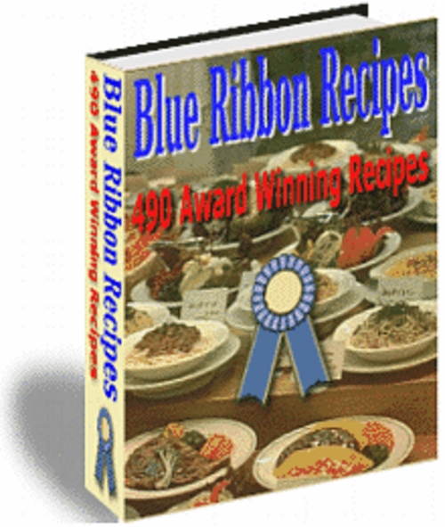 Product picture Blue Ribbon Recipes 490 Award Winning Recipes with MRR.